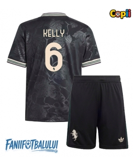 Juventus Lloyd Kelly #6 Echipament de Fotbal Replică 2025-26 Copii Treilea (+ Șorturi)